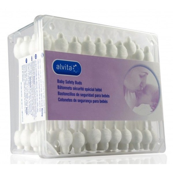 ALVITA BASTONCILLOS OÍDOS ALGODÓN SEGURIDAD 56UDS