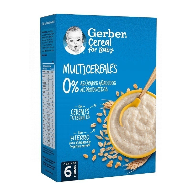 GERBER PAPILLA MULTICEREALES 0% 250G +6M