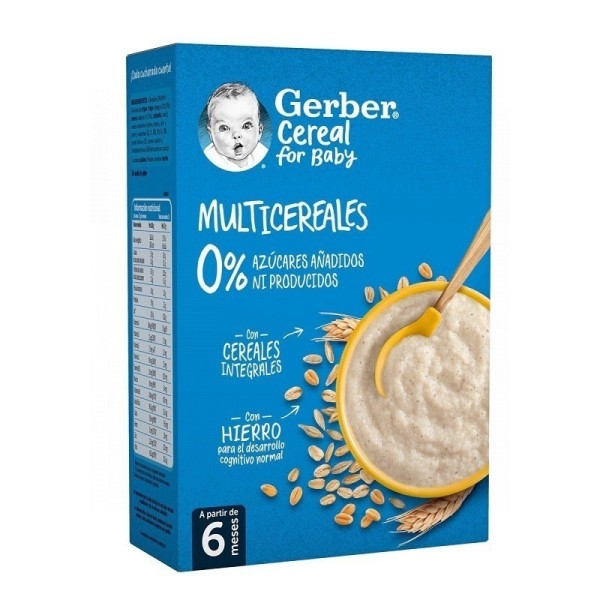 GERBER PAPILLA MULTICEREALES 0% 250G +6M