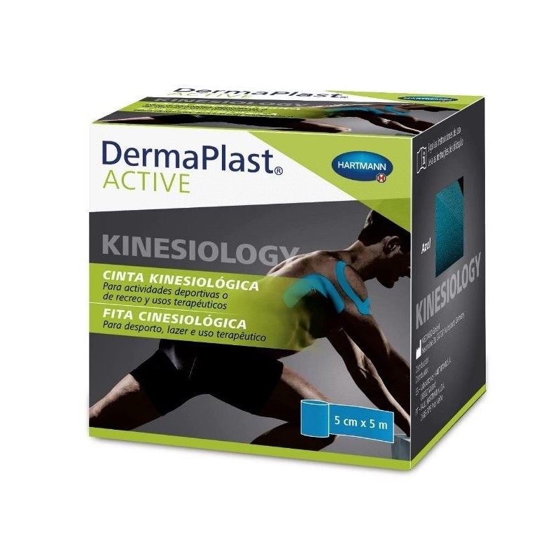HARTMANN DERMAPLAST ACTIVE CINTA KINESIOLOGY 5X5 CM AZUL