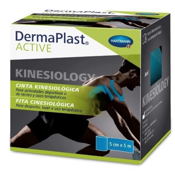 HARTMANN DERMAPLAST ACTIVE CINTA KINESIOLOGY 5X5 CM AZUL