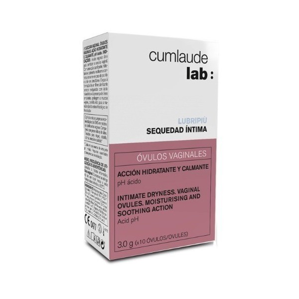 CUMLAUDE LAB: LUBRIPIU ÓVULOS VAGINALES 10 UNIDADES