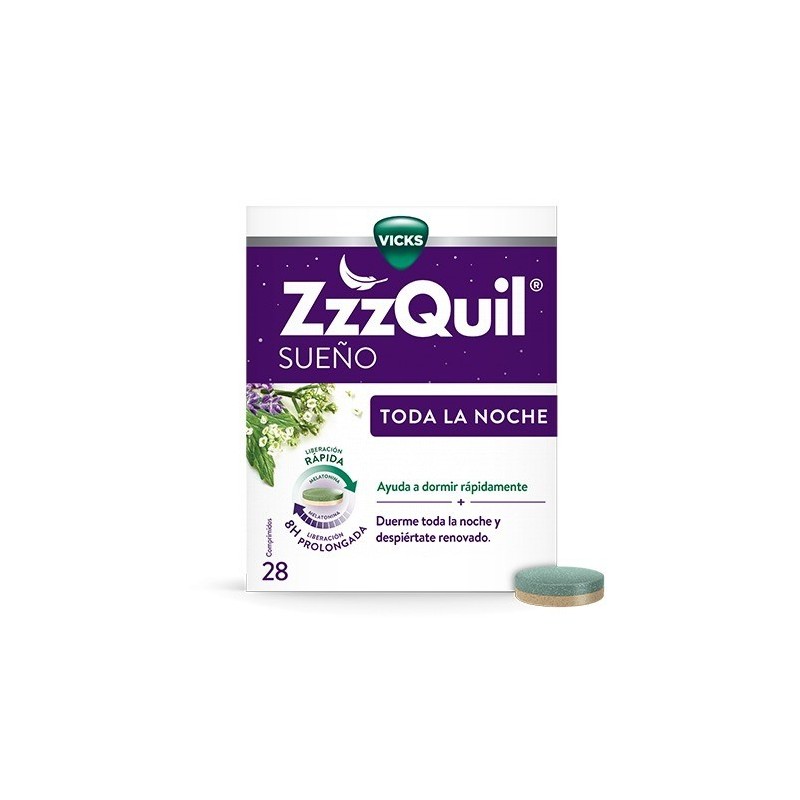 ZZZQUIL SUEÑO TODA LA NOCHE 28 COMPRIMIDOS