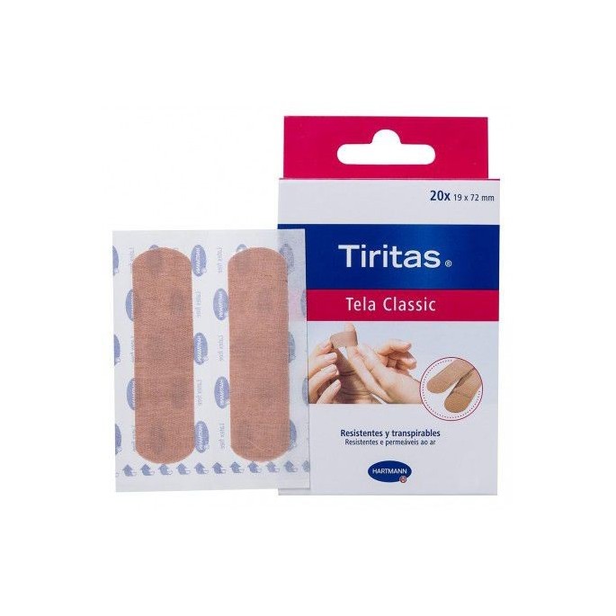 HARTMANN TIRITAS CLASICC19X72 MM 20 UNIDADES