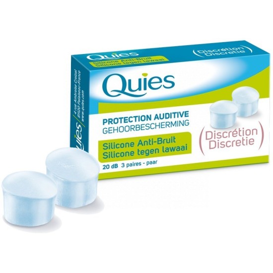 QUIES TAPONES SILICONA ANTI RUIDOS 6UDS