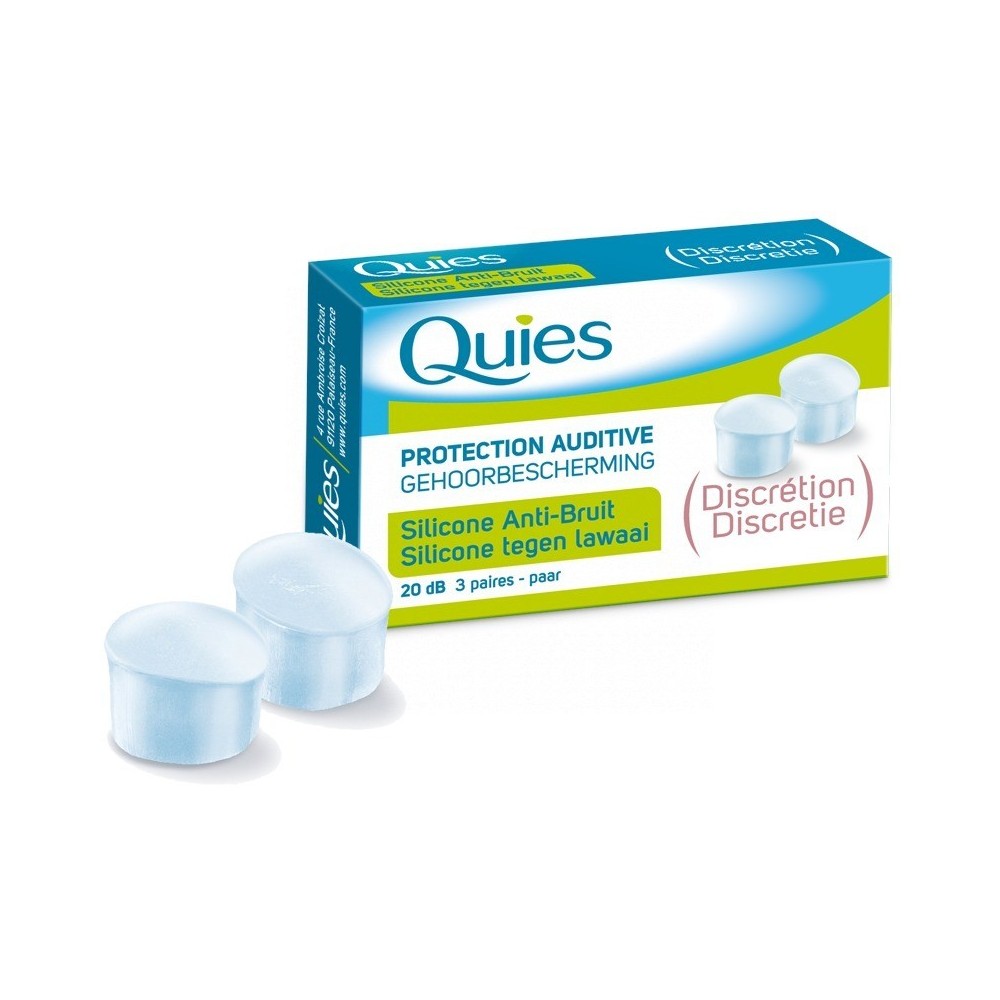 QUIES TAPONES SILICONA ANTI RUIDOS 6UDS