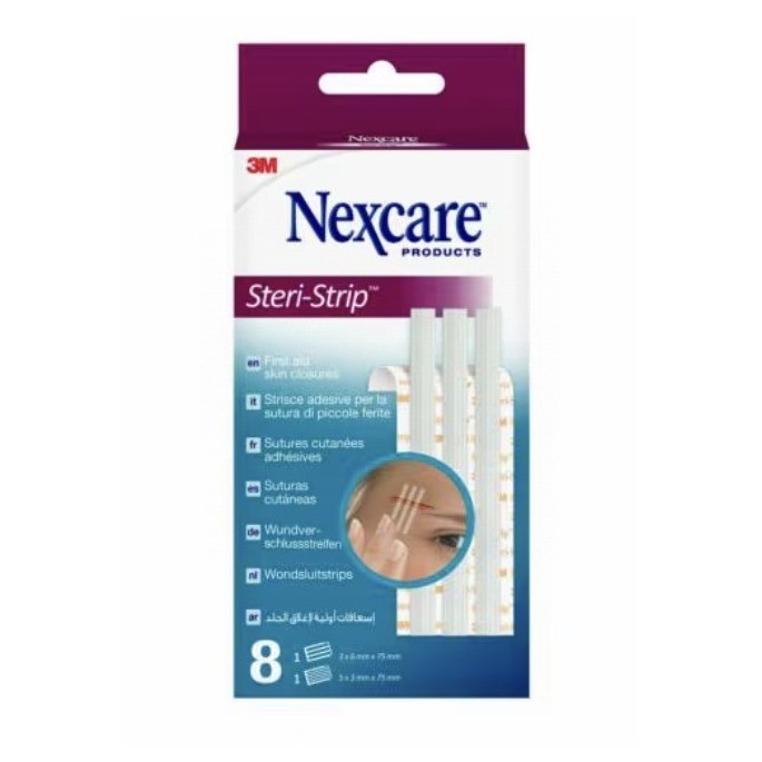 NEXCARE STERI STRIP SUTURAS CUTANEAS ADHESIVA  3 U 6 X 75 MM Y 5 U 3 X 75 MM