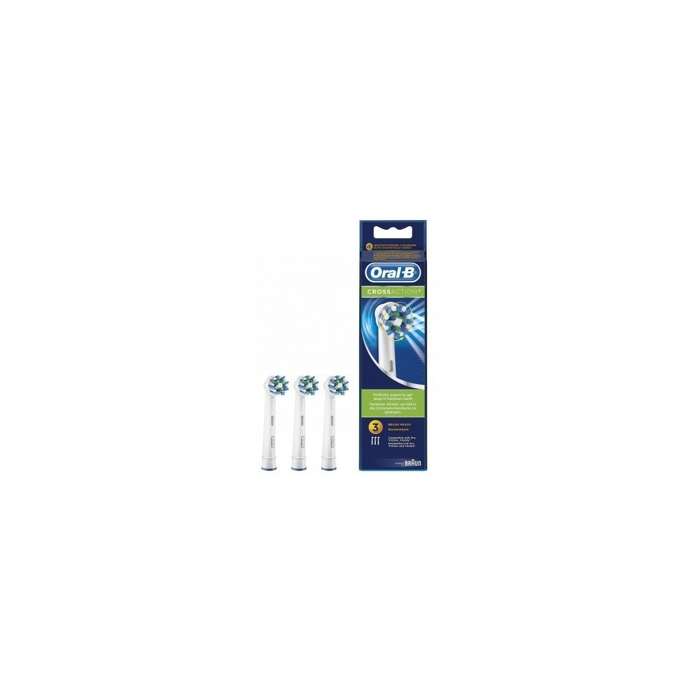 CEPILLO DENTAL ELECTRICO RECAMBIO ORAL B CROSS ACTION 3 CABEZALES
