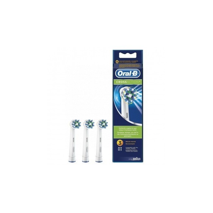 CEPILLO DENTAL ELECTRICO RECAMBIO ORAL B CROSS ACTION 3 CABEZALES