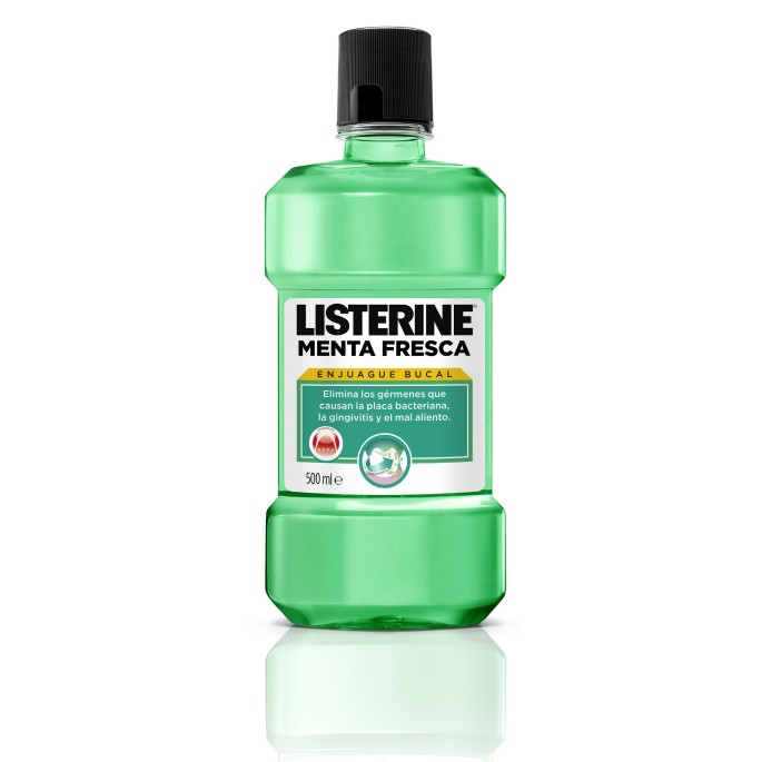 LISTERINE ANTISEPTICO BUCAL MENTA FRESCA 500