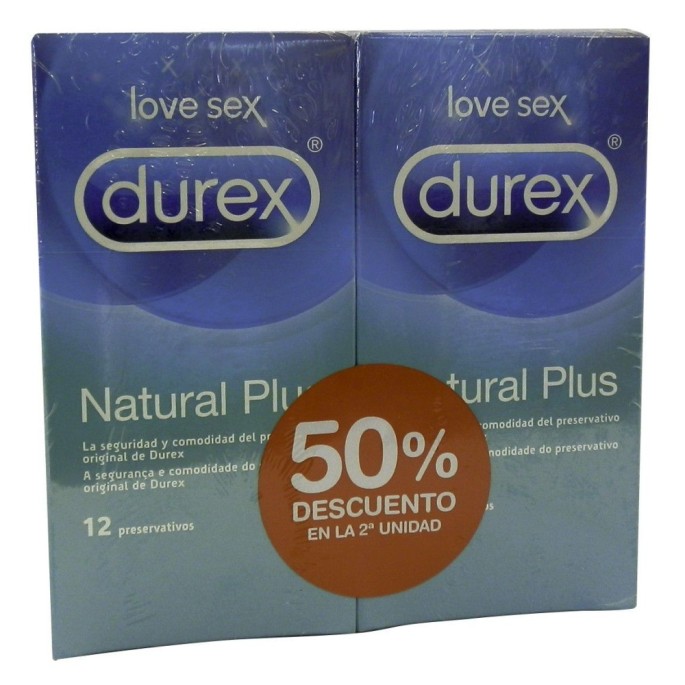 DUREX NATURAL PLUS DUPLO 12UDS