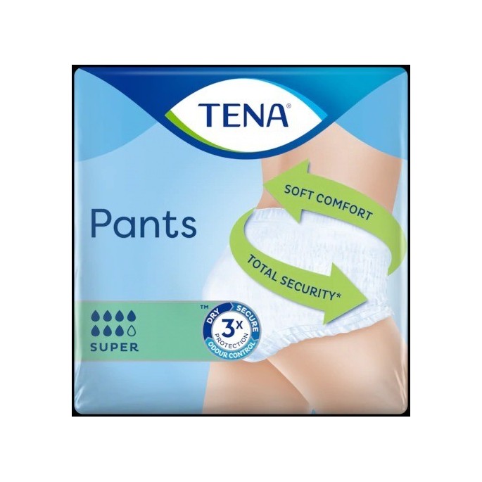 TENA PANTS SUPER TALLA MEDIANA 12 UDS