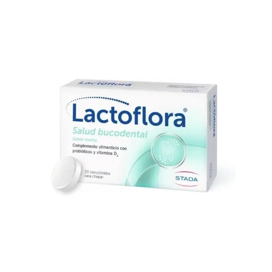LACTOFLORA SALUD BUCODENTAL SABOR MENTA 30 COMPRIMIDOS