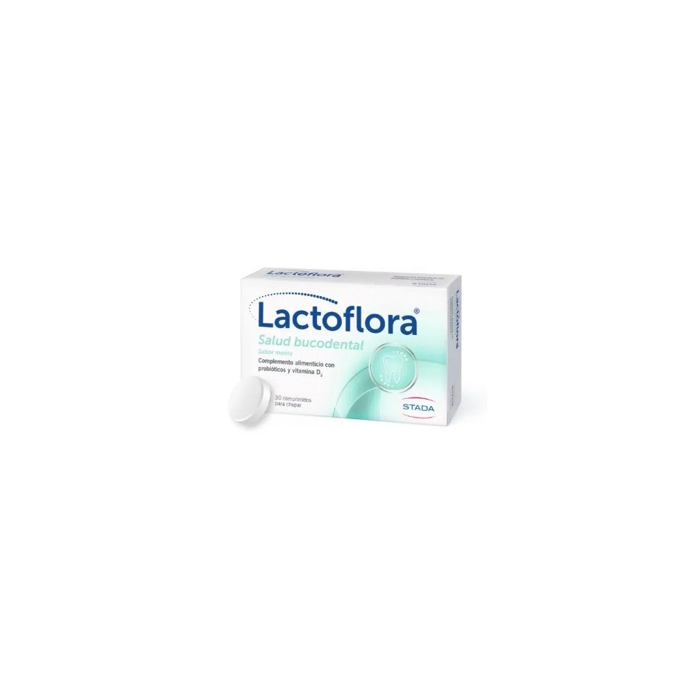 LACTOFLORA SALUD BUCODENTAL SABOR MENTA 30 COMPRIMIDOS