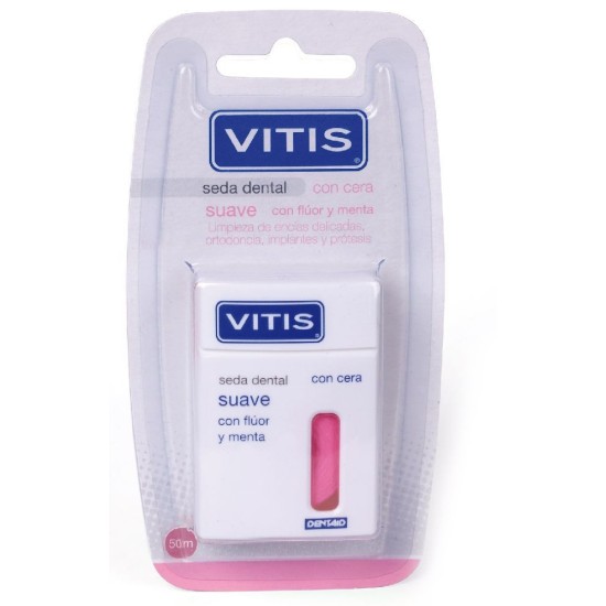 VITIS SEDA DENTAL SUAVE CON FLÚOR Y MENTA 50 M