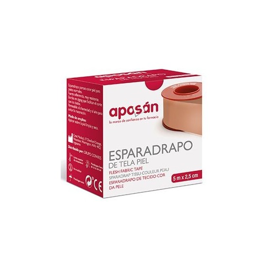 ESPARADRAPO APOSAN TELA PIEL 5 X 2,5 CM