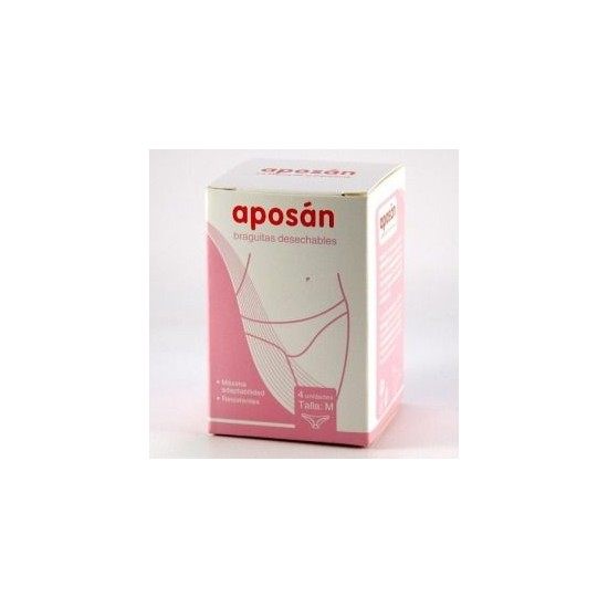 BRAGA DE PAPEL APOSAN TALLA MD. 4 UNIDADES