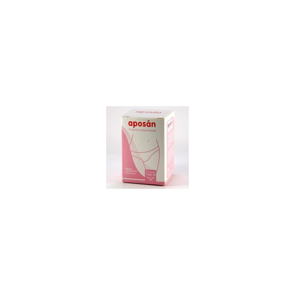 BRAGA DE PAPEL APOSAN TALLA MD. 4 UNIDADES