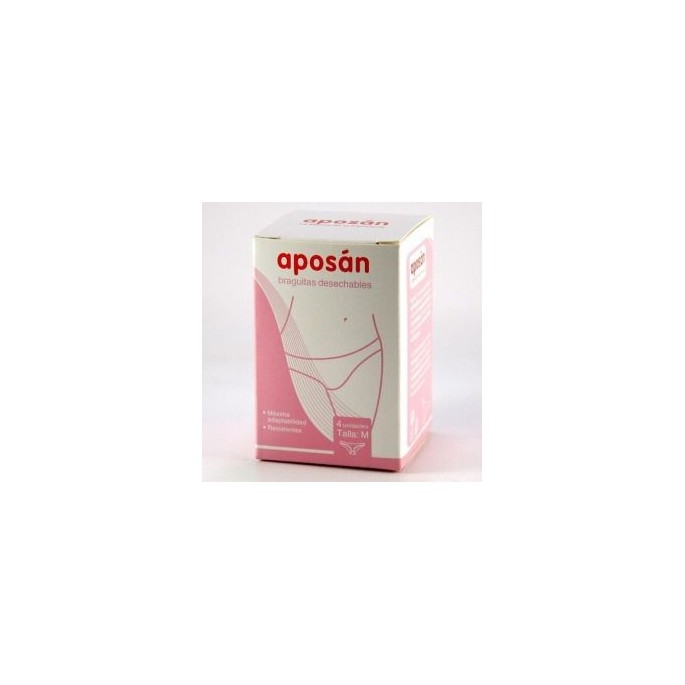 BRAGA DE PAPEL APOSAN TALLA MD. 4 UNIDADES