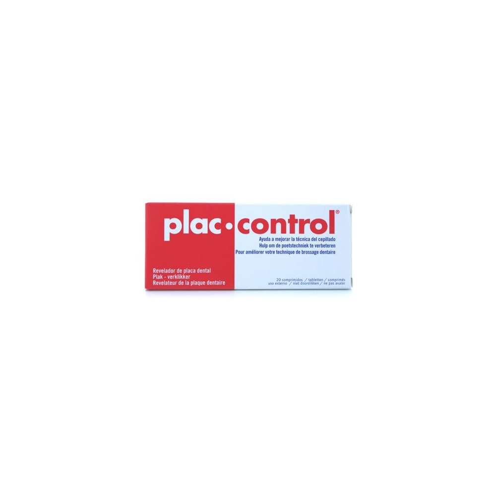 PLAC CONTROL REVELADOR DE PLACA 20 COMPRIMIDOS