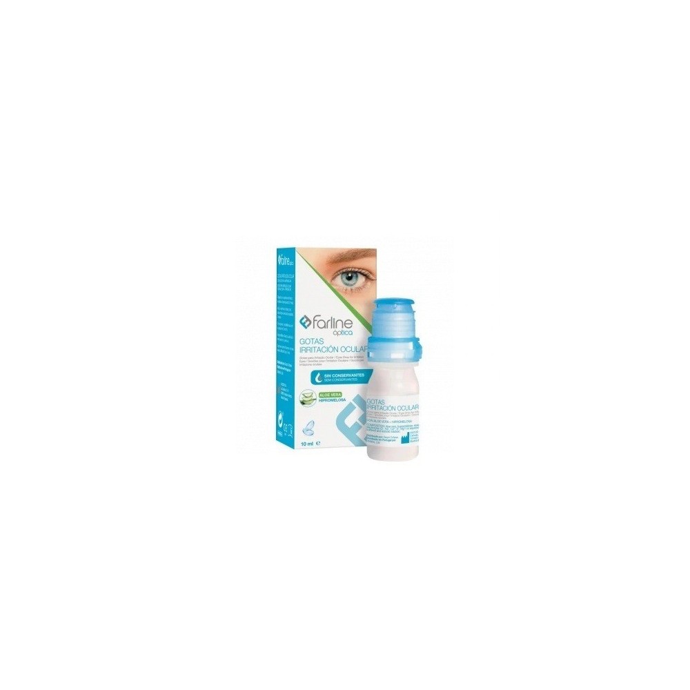 FARLINE OPTICA GOTAS IRRITACION OCULAR ALOE VERA + HIPROMELOSA  1 ENVASE 10 ML MULTIDOSIS