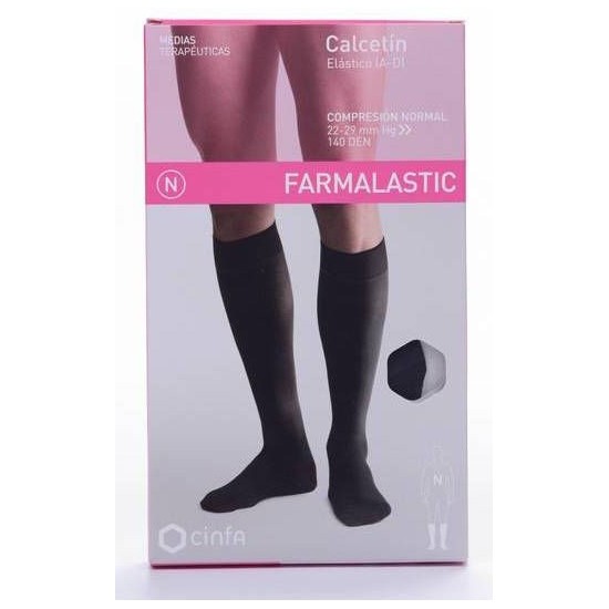 CALCETIN FARMALASTIC NEGRO T- GDE 1UND